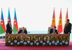 Azərbaycan Respublikası ilə Qırğız Respublikası arasında imzalanmış sənədlərin iyulun 31-də Azərbaycan Prezidenti İlham Əliyevin və Qırğızıstan Prezidenti Sadır Japarovun iştirakı ilə mübadiləsi mərasimi olub.