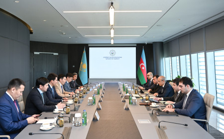 Qazaxıstanın "Samruk-Kazyna" Milli Rifah Fondunun rəhbəri ilə görüş keçirilib