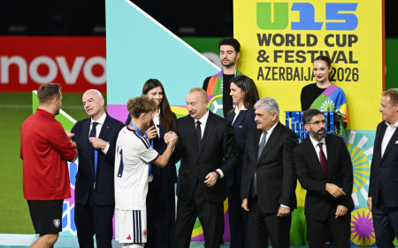 Prezident İlham Əliyev “FIFA U-15 World Cup and Festival”ın final matçını izləyib, mükafatlandırma mərasimində iştirak edib